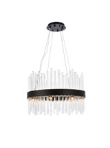 Mini Chandeliers Ring/Halo by Elegant Lighting ( 173 | 3000D20BK Dallas ) 