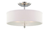 Semi-Flush Mts. Drum Shade by Designers Fountain ( 43 | 84211-CH Palatial ) 