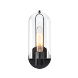 Sconces Single Glass by Designers Fountain ( 43 | D332M-WS-MB Skylar ) 