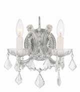 Sconces Double Candle by Crystorama ( 60 | 4472-CH-CL-MWP Maria Theresa ) 