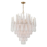 Mid. Chandeliers Glass Down by Crystorama ( 60 | OLL-6008-AG-CL Ollie ) 