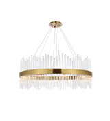 Large Chandeliers Drum Shade by Elegant Lighting ( 173 | 3000D36SG Dallas ) 