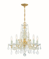 Mid. Chandeliers Candle by Crystorama ( 60 | 4476-GD-CL-MWP Maria Theresa ) 