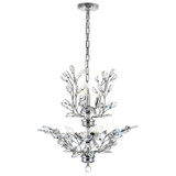 Mid. Chandeliers Glass Down by CWI Lighting ( 401 | 5206P22C Ivy ) 