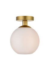 Flush Mounts Glass Down by Elegant Lighting ( 173 | LD2205BR BAXTER ) 