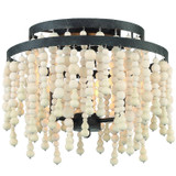 Semi-Flush Mts. Drum Shade by Crystorama ( 60 | POP-A5073-FB Poppy ) 