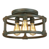 Semi-Flush Mts. Cage by Eglo USA ( 217 | 202851A Wymer ) 