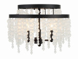 Flush Mounts Drum Shade by Crystorama ( 60 | POP-A5073-MK-FR Poppy ) 