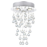 Flush Mounts Multi-Port/Cluster by CWI Lighting ( 401 | 6601C12C Rain Drop ) 