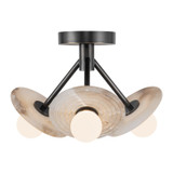 Semi-Flush Mts. Glass Down by Alora ( 452 | SF346313UBAR Dahlia ) 