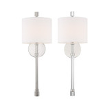 Sconces Drum Shade by Crystorama ( 60 | RAC-A3501-PN Rachel ) 