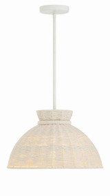 Pendants Fabric Shade by Crystorama ( 60 | RES-10520-MT Reese ) 