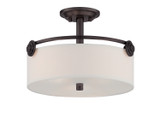 Semi-Flush Mts. Bowl Style by Designers Fountain ( 43 | 87111-OEB Gramercy Park ) 