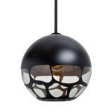 Mini Pendants Metal Shade by Besa ( 74 | 1TT-ROCKYBK-LED-BK Besa Rocky Stem Pendant ) 