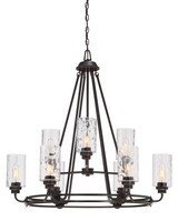 Mid. Chandeliers Glass Up by Designers Fountain ( 43 | 87189-OEB Gramercy Park ) 