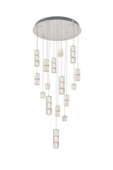 Pendants Glass Down by Elegant Lighting ( 173 | 3500D28C Polaris ) 