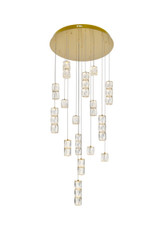 Pendants Glass Down by Elegant Lighting ( 173 | 3500D28G Polaris ) 