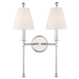 Sconces Double Candle by Crystorama ( 60 | RIV-383-PN Riverdale ) 