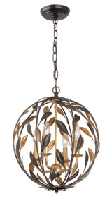 Mini Chandeliers Sphere by Crystorama ( 60 | 504-EB-GA Broche ) 