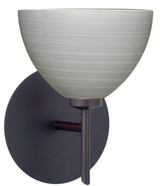 Sconces Single Glass by Besa ( 74 | 1SW-4679TN-BR Brella ) 