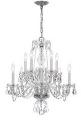 Mid. Chandeliers Candle by Crystorama ( 60 | 5080-CH-CL-MWP Traditional Crystal ) 