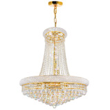 Mid. Chandeliers Glass Down by CWI Lighting ( 401 | 8001P28G Empire ) 