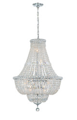 Mid. Chandeliers Empire/Basket by Crystorama ( 60 | ROS-A1009-CH-CL-MWP Roslyn ) 