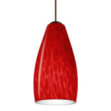 Mini Pendants Glass Down by Besa ( 74 | X-7198RC-BR Besa Karli Pendant ) 