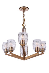 Mid. Chandeliers Glass Up by Craftmade ( 46 | 57326-SB Guiding Star ) 