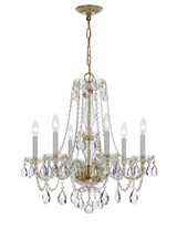Mid. Chandeliers Candle by Crystorama ( 60 | 5086-PB-CL-MWP Traditional Crystal ) 