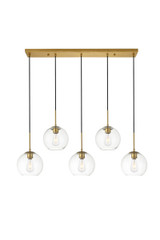 Linear/Island 4 Light + by Elegant Lighting ( 173 | LD2228BR BAXTER ) 