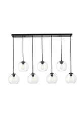 Linear/Island 4 Light + by Elegant Lighting ( 173 | LD2230BK BAXTER ) 