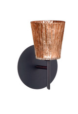 Sconces Single Glass by Besa ( 74 | 1SW-5125CF-BR Nico ) 