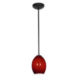 Mini Pendants Glass Down by Access ( 18 | 28023-1R-ORB/RUSKY Brandy FireBird ) 