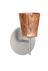 Sconces Single Glass by Besa ( 74 | 1SW-5125CF-SN Nico ) 