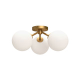 Semi-Flush Mts. Cage by Alora ( 452 | SF549315AGOP Cassia ) 