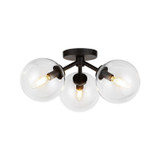 Semi-Flush Mts. Glass Down by Alora ( 452 | SF549315MBCL Cassia ) 