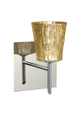 Sconces Single Glass by Besa ( 74 | 1SW-5125GF-CR-SQ Nico ) 
