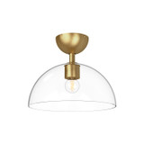 Semi-Flush Mts. Glass Down by Alora ( 452 | SF563012BGCL Jude ) 