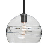 Mini Pendants Glass Down by Besa ( 74 | 1TT-SPIR10CL-BK Besa Spirit 10 Stem Pendant ) 