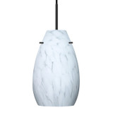 Mini Pendants Glass Down by Besa ( 74 | 1JT-412619-LED-BK Besa Pera 9 Pendant ) 