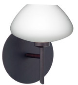 Sconces Single Glass by Besa ( 74 | 1SW-541007-BR Peri ) 