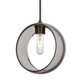 Mini Pendants Glass Down by Besa ( 74 | 1JC-MANASM-BR-NI Besa Mana Pendant ) 