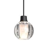 Mini Pendants Glass Down by Besa ( 74 | 1XT-BOCA3BB-LED-BK Besa Boca 3 Pendant ) 