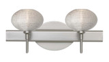 Bathroom Fixtures Two Lights by Besa ( 74 | 2SW-5612GL-SN Lasso ) 