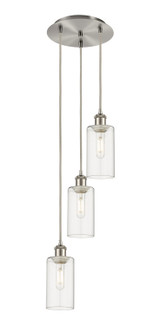 Mini Pendants 3 Light Cluster by Innovations ( 405 | 113B-3P-SN-G434-7CL Downtown Urban ) 