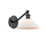Sconces Single Glass by Innovations ( 405 | 317-1W-BK-G131 Ballston ) 