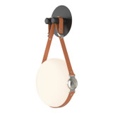 Sconces Single Glass by Hubbardton Forge ( 39 | 201030-LED-10-24-LC-NL-GG0672 Derby ) 