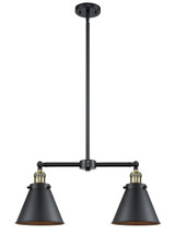 Linear/Island 2 Light Bar by Innovations ( 405 | 209-BAB-M13-BK-LED Franklin Restoration ) 
