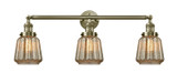 Bathroom Fixtures Three Lights by Innovations ( 405 | 205-AB-G146 Franklin Restoration ) 